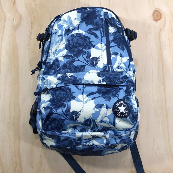 Converse Blue Straight Edge Backpack - Picture 1 of 8